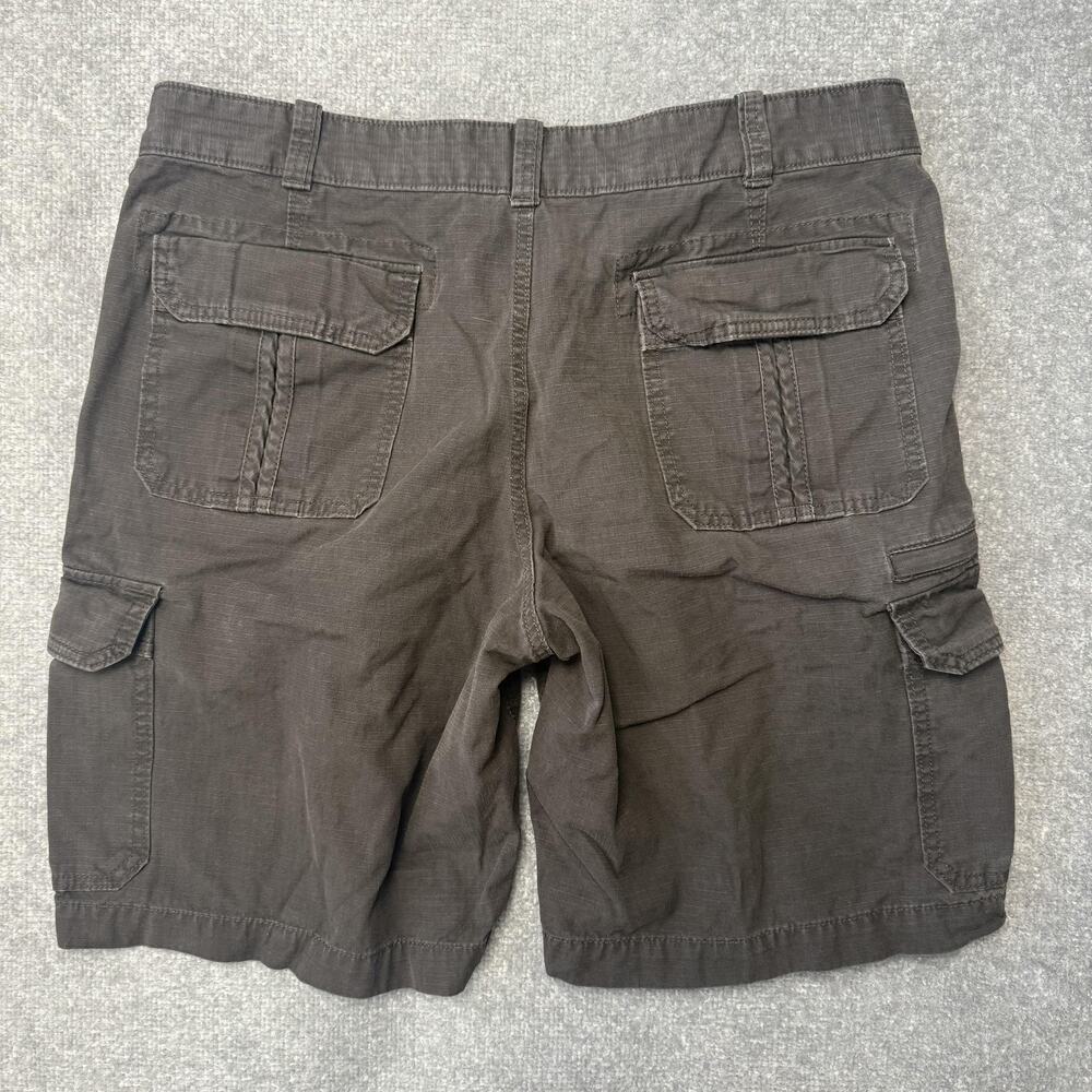 Eddie Bauer Cargo Shorts Mens 40 Brown Outdoor Ripstop 100% Cotton Classic - Picture 7 of 7